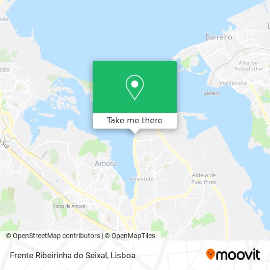 Frente Ribeirinha do Seixal mapa