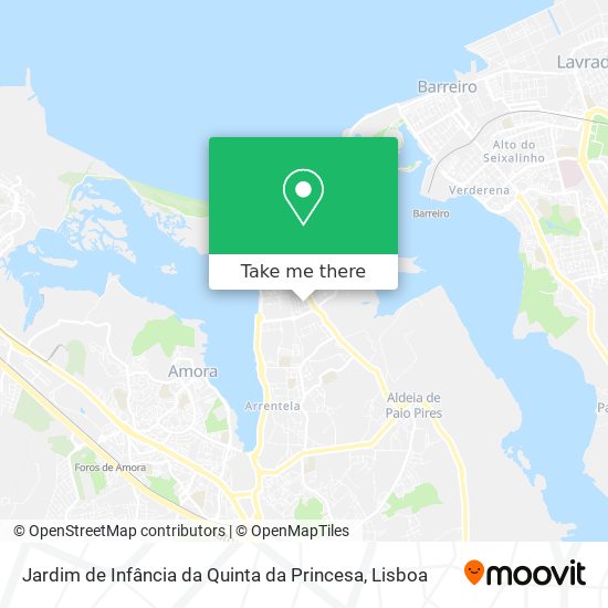 Jardim de Infância da Quinta da Princesa mapa