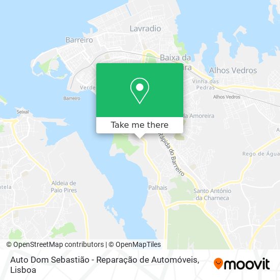 Auto Dom Sebastião - Reparação de Automóveis mapa