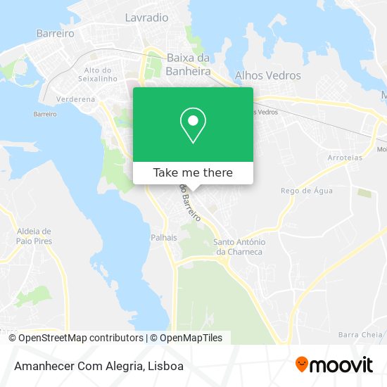Amanhecer Com Alegria mapa