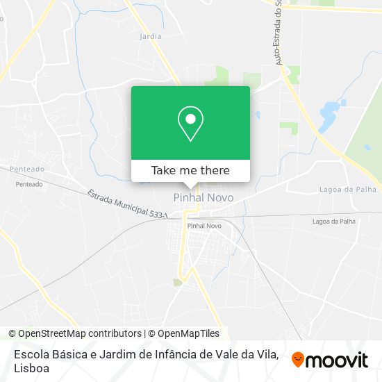 Escola Básica e Jardim de Infância de Vale da Vila map