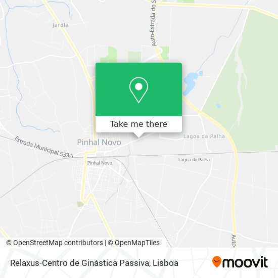 Relaxus-Centro de Ginástica Passiva mapa