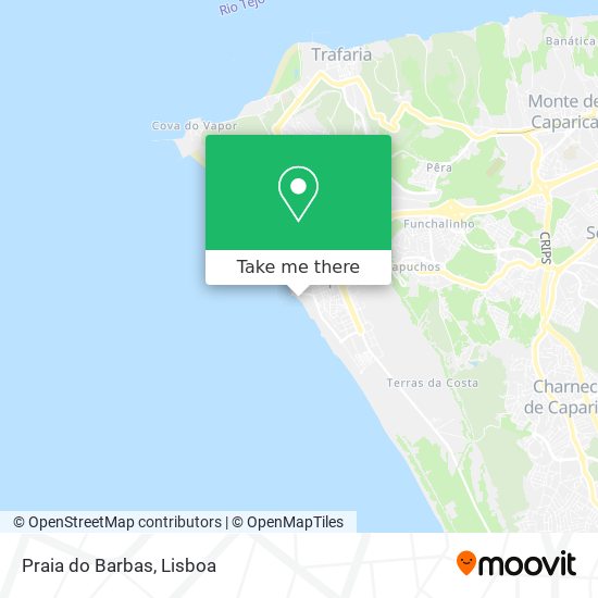 Praia do Barbas map