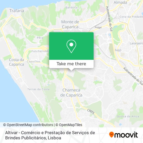 Altivar - Comércio e Prestação de Serviços de Brindes Publicitários map