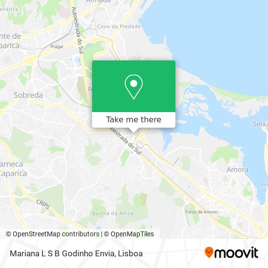 Mariana L S B Godinho Envia map