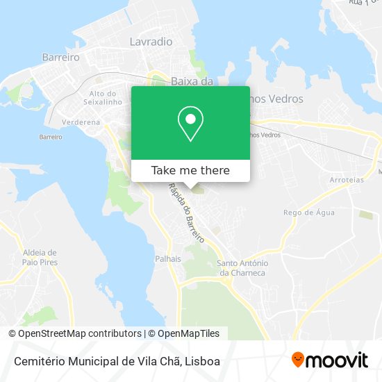 Cemitério Municipal de Vila Chã map