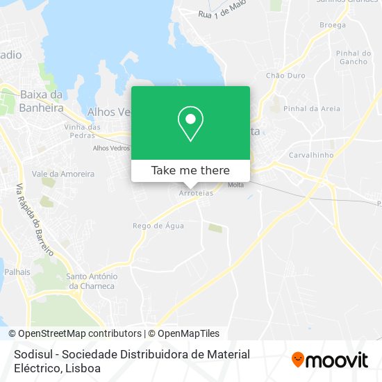 Sodisul - Sociedade Distribuidora de Material Eléctrico mapa