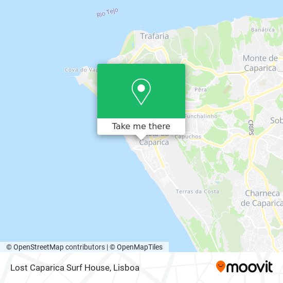 Lost Caparica Surf House mapa