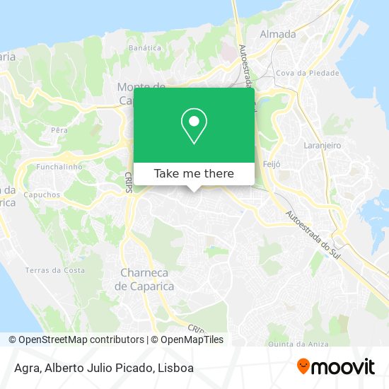 Agra, Alberto Julio Picado map