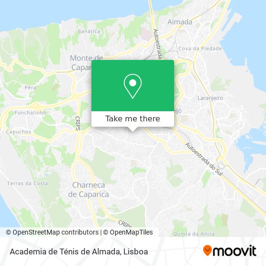 Academia de Ténis de Almada map