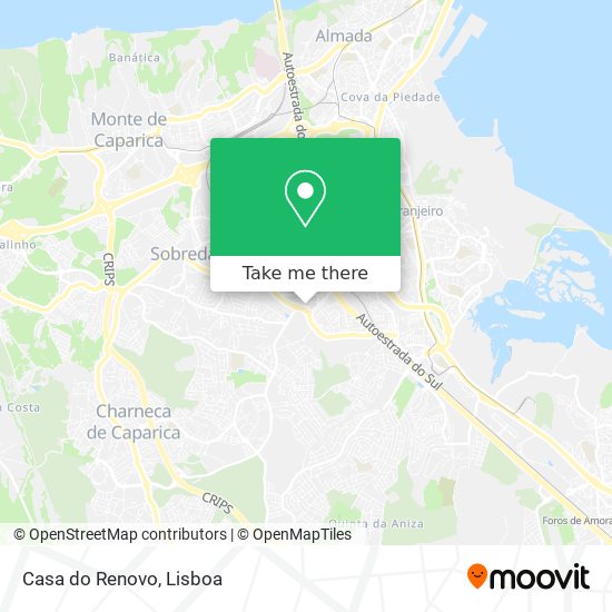 Casa do Renovo mapa