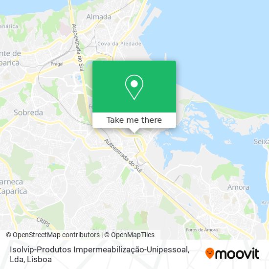 Isolvip-Produtos Impermeabilização-Unipessoal, Lda mapa