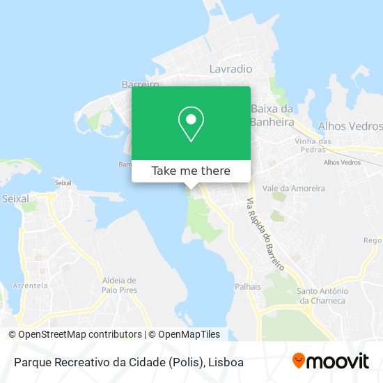 Parque Recreativo da Cidade (Polis) map