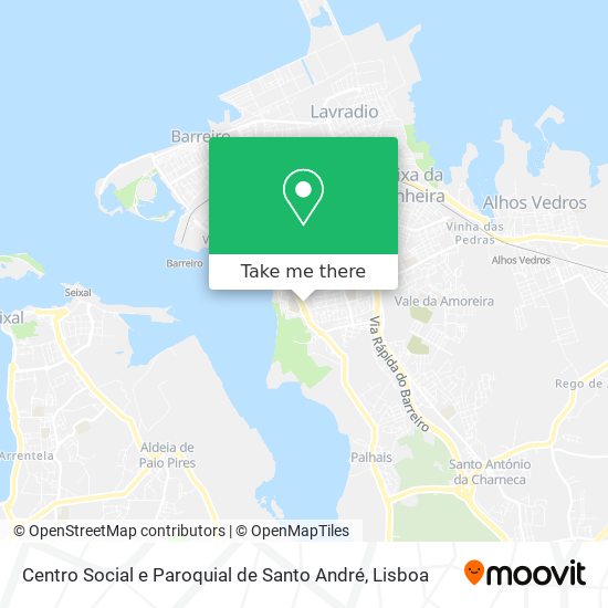 Centro Social e Paroquial de Santo André map