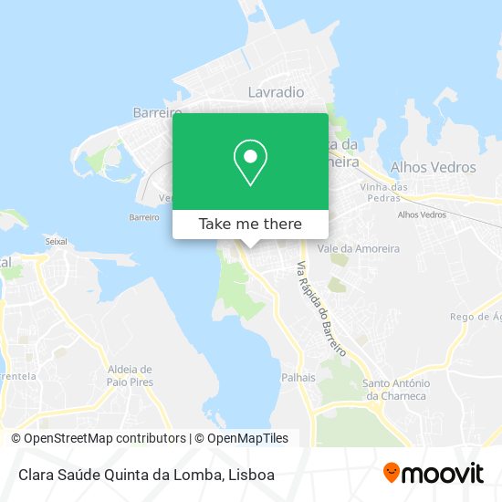 Clara Saúde Quinta da Lomba map