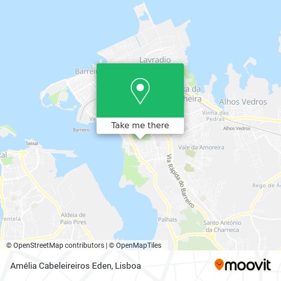 Amélia Cabeleireiros Eden mapa