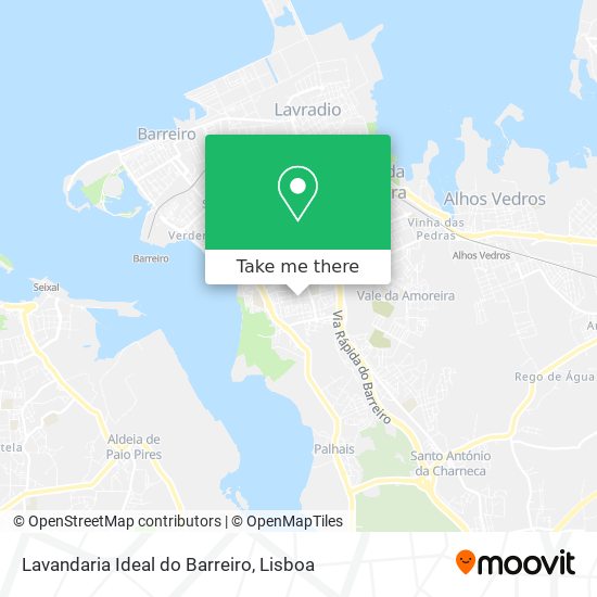 Lavandaria Ideal do Barreiro mapa