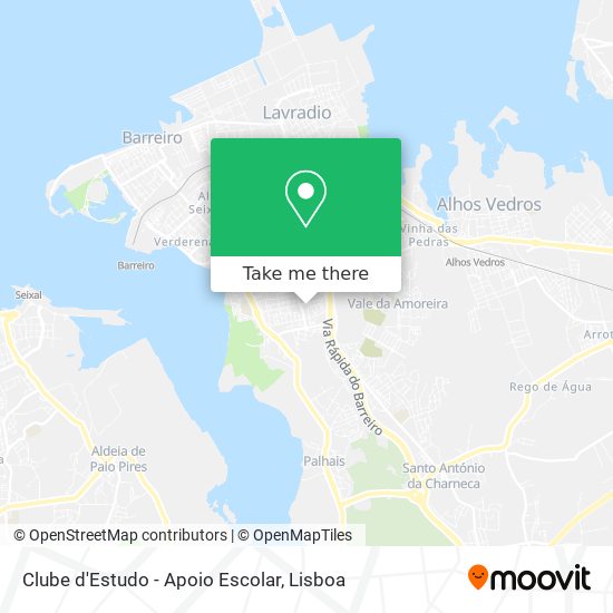Clube d'Estudo - Apoio Escolar map