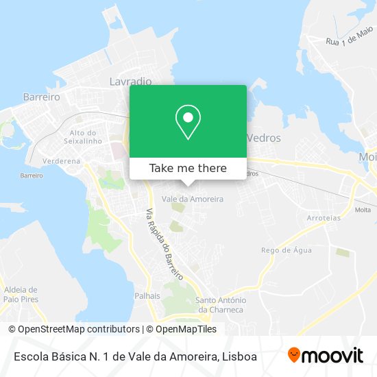 Escola Básica N. 1 de Vale da Amoreira map