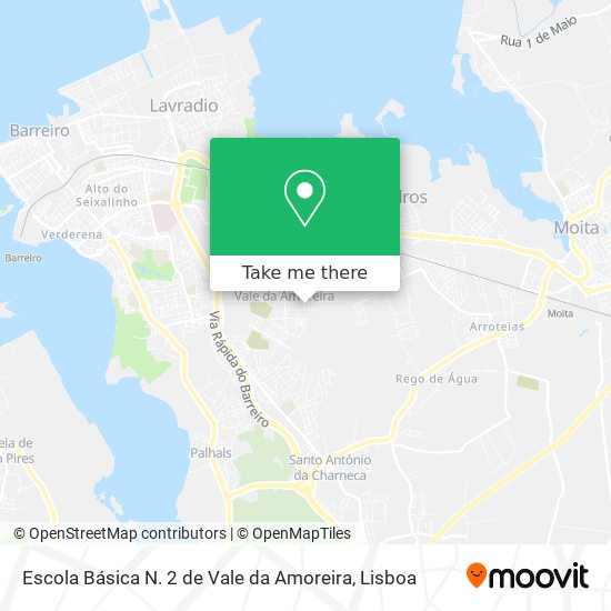 Escola Básica N. 2 de Vale da Amoreira map