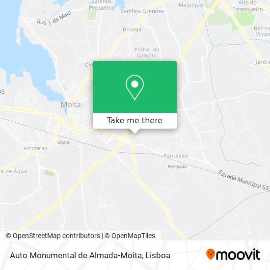 Auto Monumental de Almada-Moita map