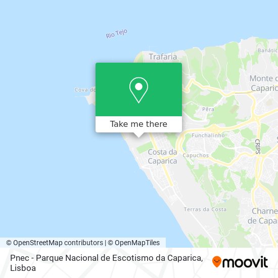 Pnec - Parque Nacional de Escotismo da Caparica map