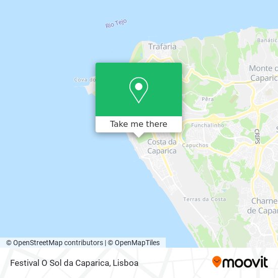Festival O Sol da Caparica map