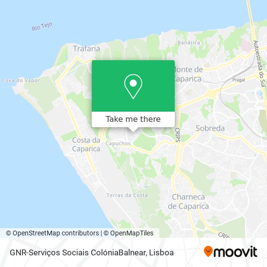 GNR-Serviços Sociais ColóniaBalnear mapa