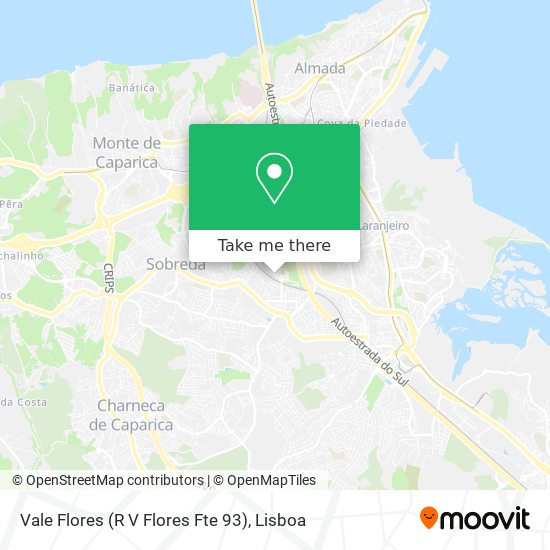 Vale Flores (R V Flores Fte 93) map