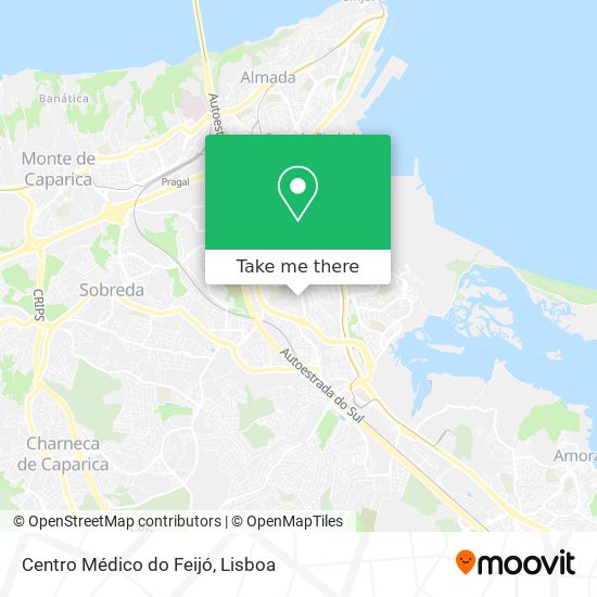 Centro Médico do Feijó mapa