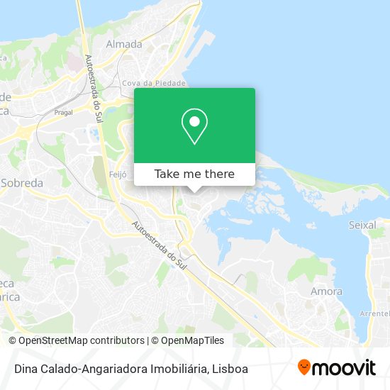 Dina Calado-Angariadora Imobiliária map