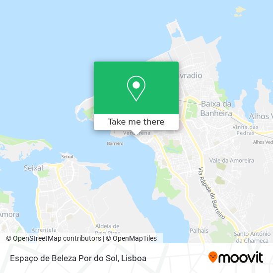 Espaço de Beleza Por do Sol mapa