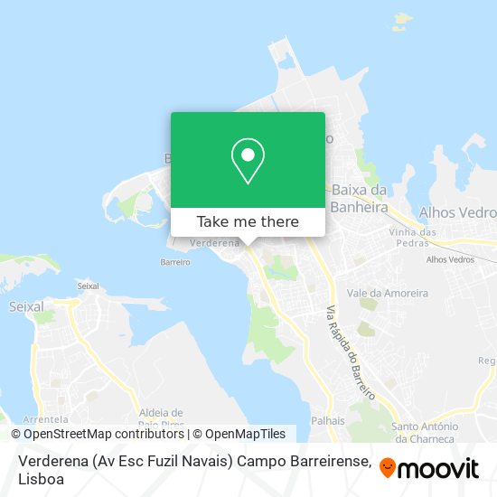 Verderena (Av Esc Fuzil Navais) Campo Barreirense map
