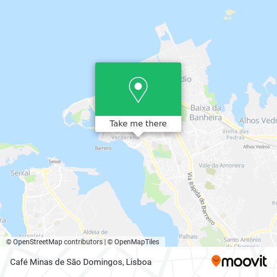 Café Minas de São Domingos map