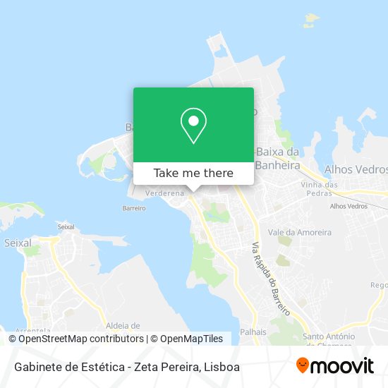 Gabinete de Estética - Zeta Pereira map