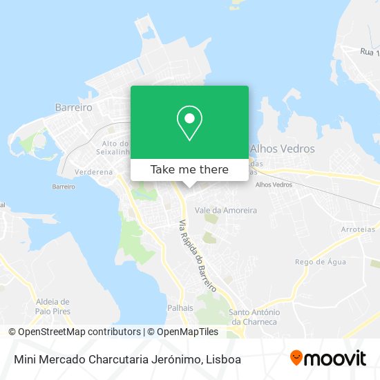Mini Mercado Charcutaria Jerónimo map