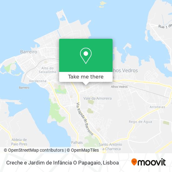 Creche e Jardim de Infância O Papagaio map