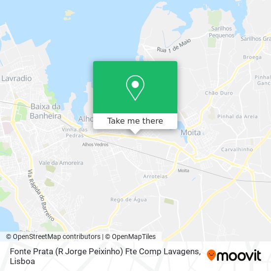 Fonte Prata (R Jorge Peixinho) Fte Comp Lavagens mapa