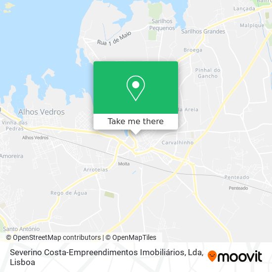 Severino Costa-Empreendimentos Imobiliários, Lda map