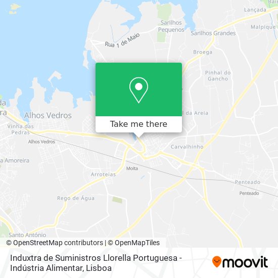 Induxtra de Suministros Llorella Portuguesa - Indústria Alimentar mapa