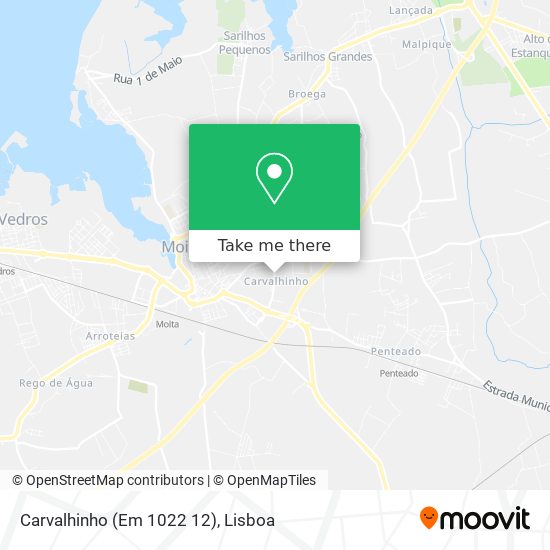 Carvalhinho (Em 1022 12) mapa