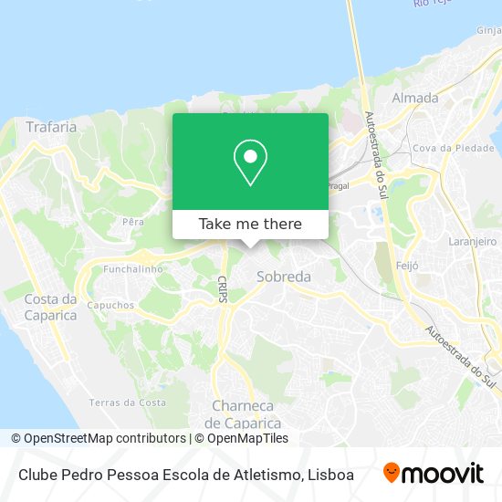 Clube Pedro Pessoa Escola de Atletismo map