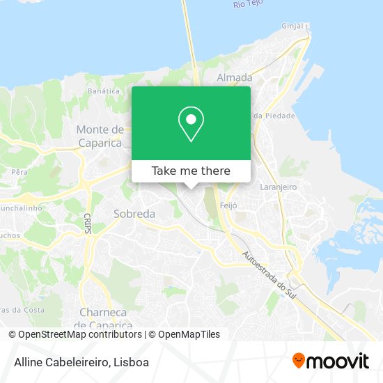 Alline Cabeleireiro mapa