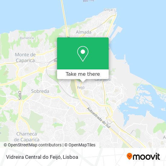 Vidreira Central do Feijó map