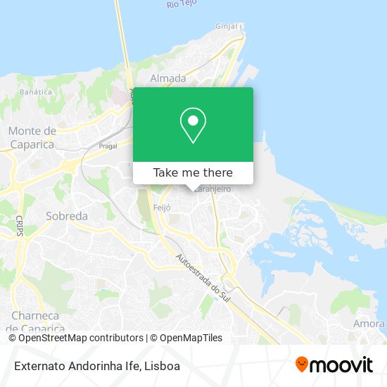 Externato Andorinha Ife map