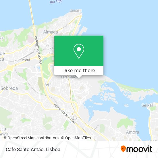 Café Santo Antão mapa
