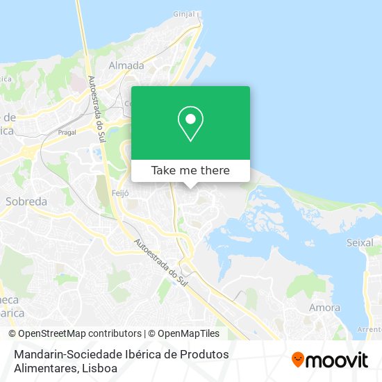 Mandarin-Sociedade Ibérica de Produtos Alimentares map