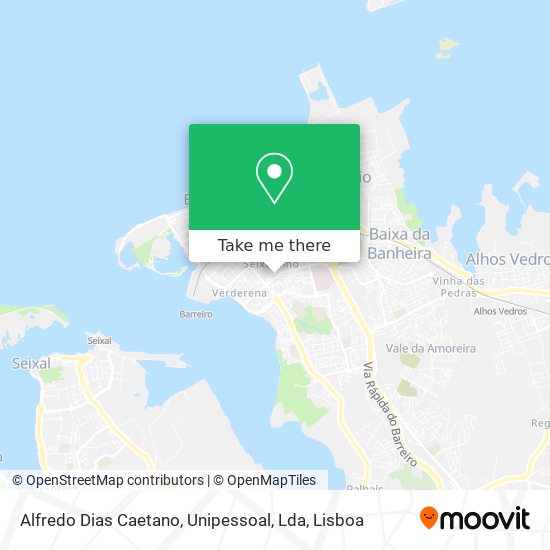 Alfredo Dias Caetano, Unipessoal, Lda mapa
