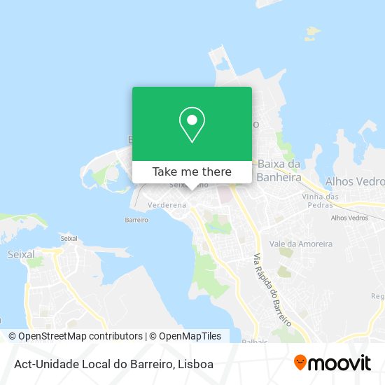 Act-Unidade Local do Barreiro mapa