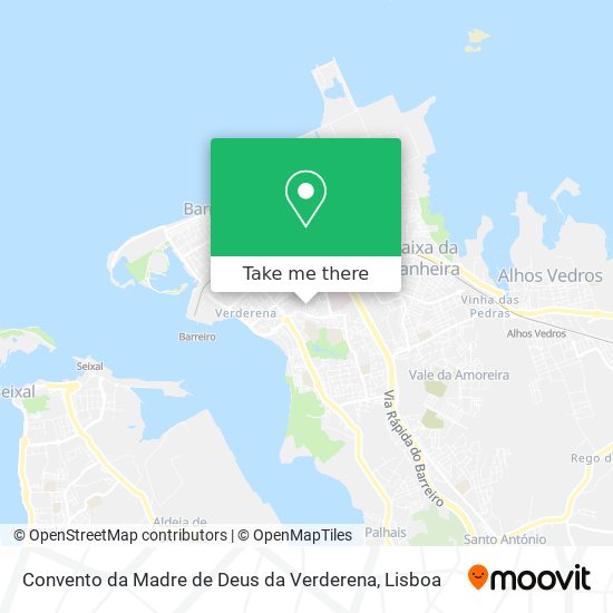 Convento da Madre de Deus da Verderena map